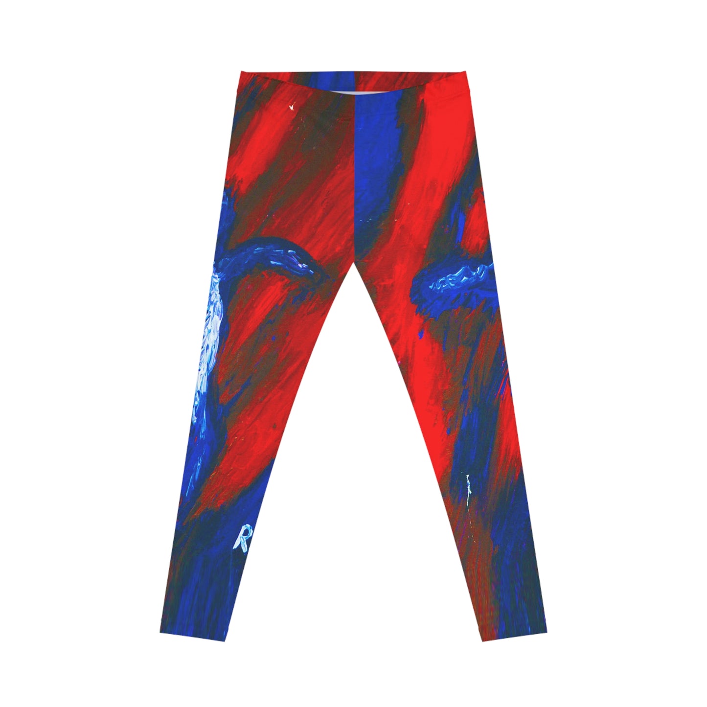 "Slow Dancer - Cross Painting on Yoga Leggings"