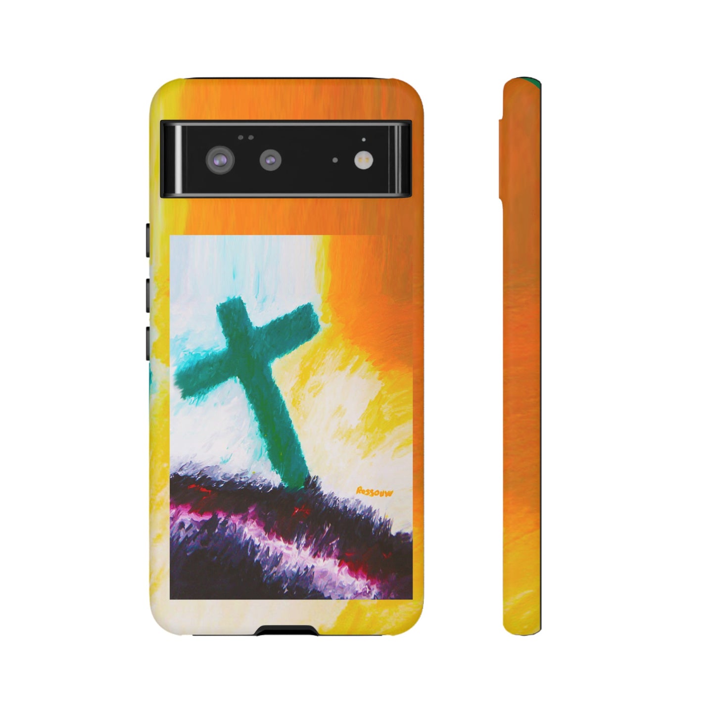 "Sunrise - Divine Cross Protective Phone Case"