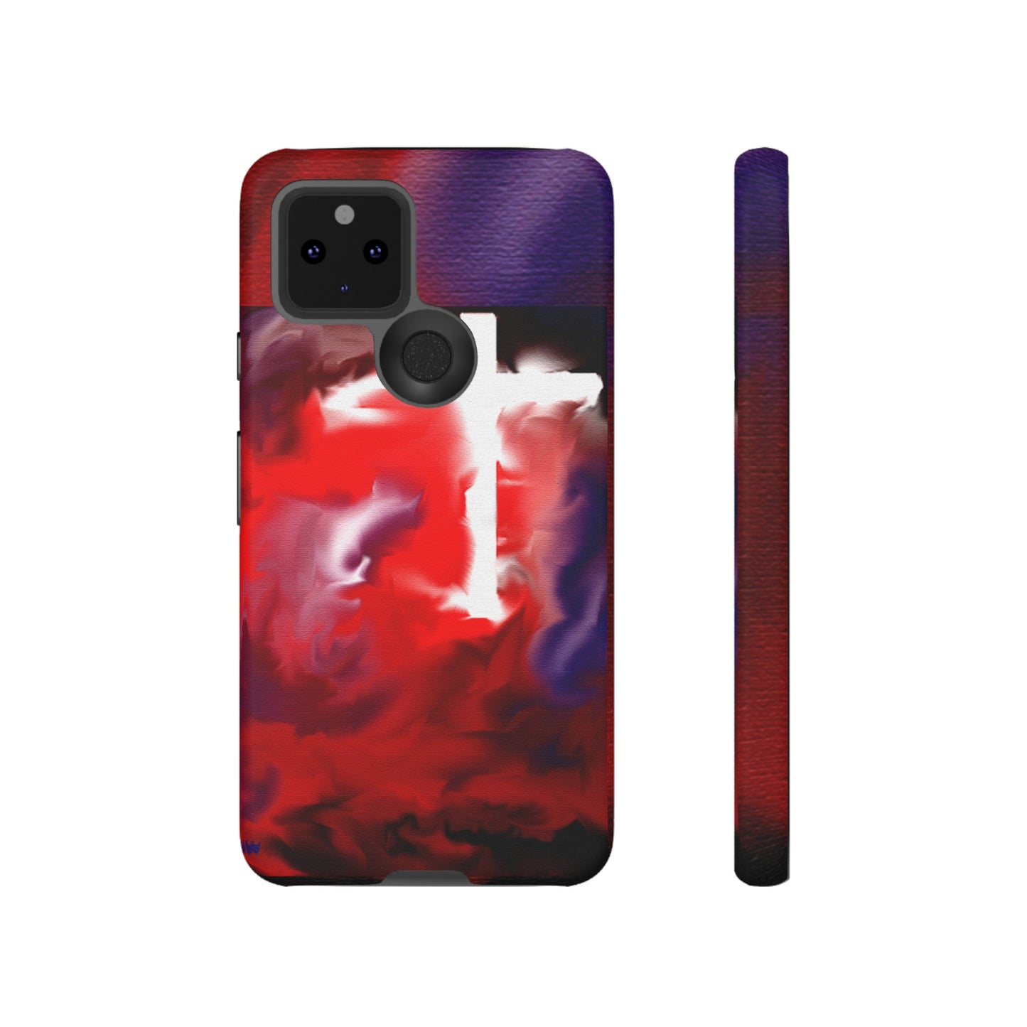 "Above The Light - Cross Art Protective Phone Case"