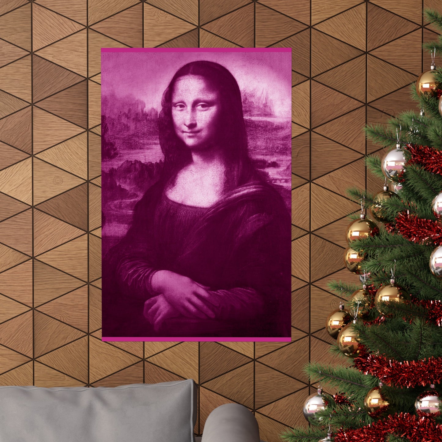 Reimagined Mona Lisa: Premium Matte Vertical Poster on Museum-Grade Paper