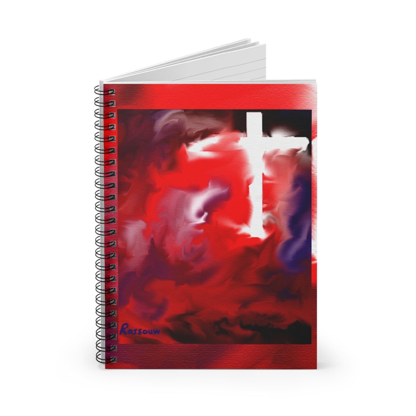 "Above The Light - Prayer Journal - Spiral Cross Art Notebook