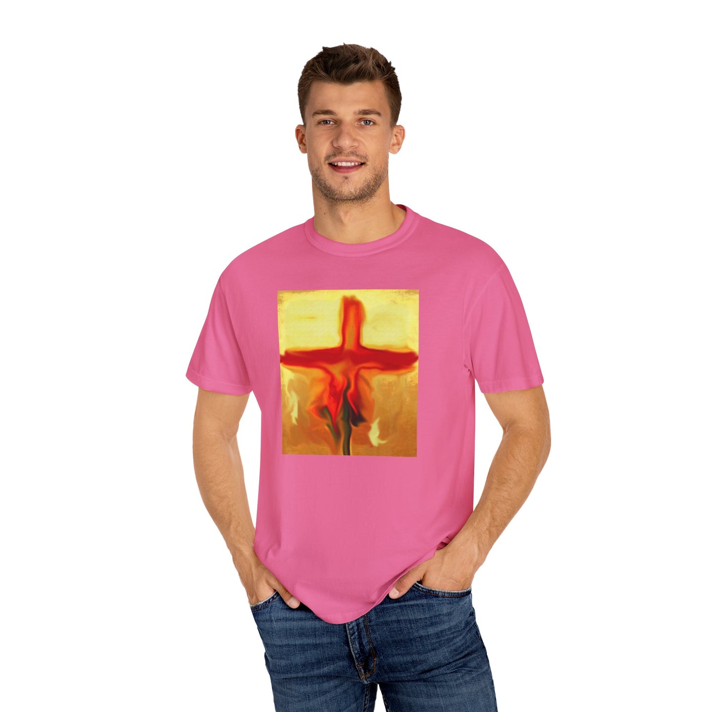 “Rose Petals - Spiritual Art Unisex Dyed T-Shirt – Comfort Colors 1717"