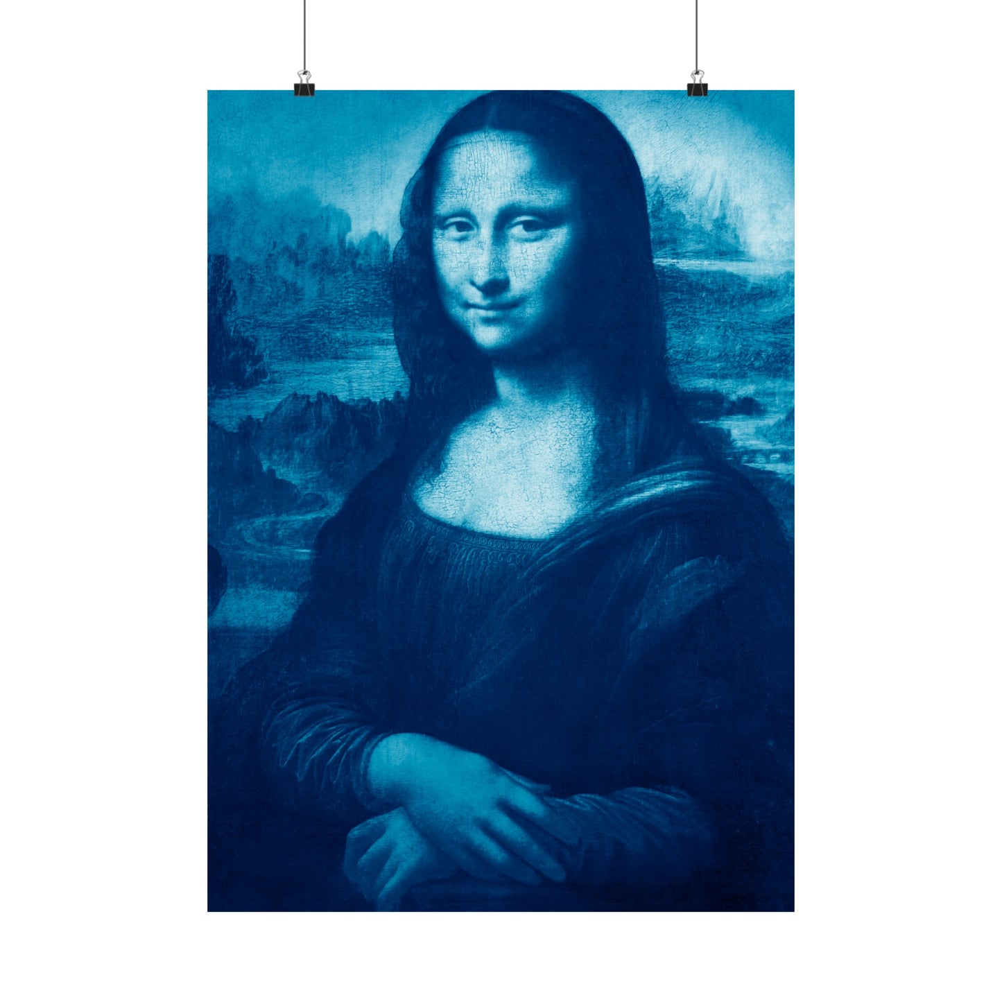 Reimagined Mona Lisa: Premium Matte Vertical Poster on Museum-Grade Paper