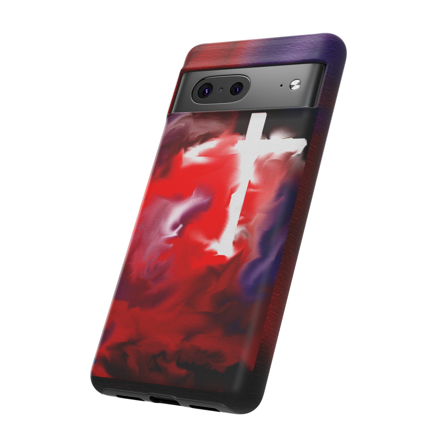 "Above The Light - Cross Art Protective Phone Case"