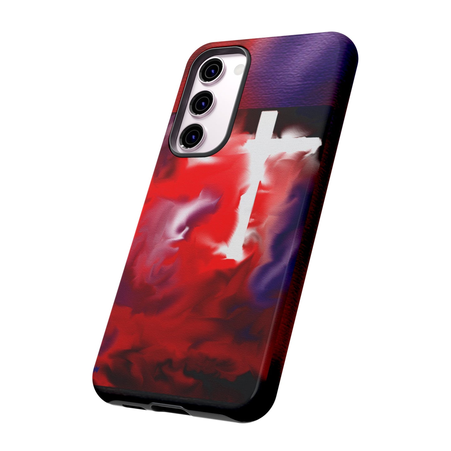 "Above The Light - Cross Art Protective Phone Case"