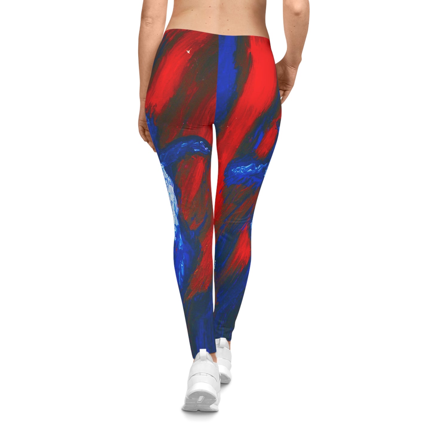 "Slow Dancer - Cross Painting on Yoga Leggings"