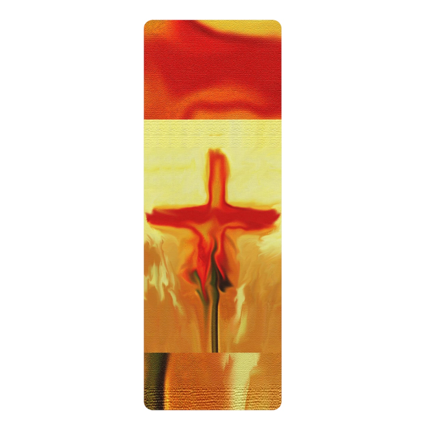 "Rose Petals - Inspirational Rubber Yoga Mat"