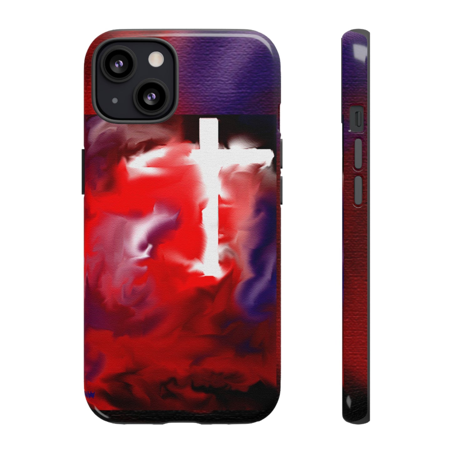 "Above The Light - Cross Art Protective Phone Case"