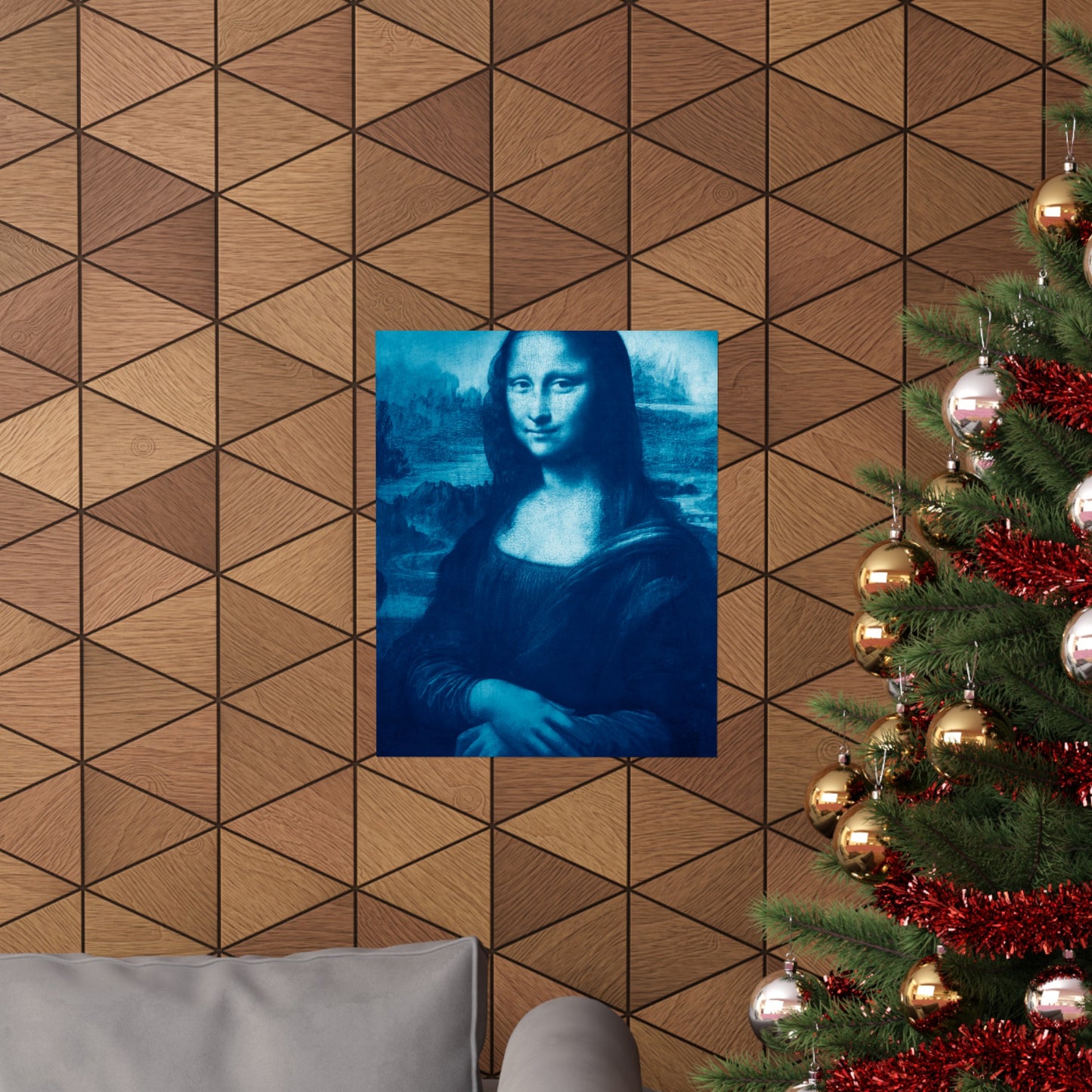 Reimagined Mona Lisa: Premium Matte Vertical Poster on Museum-Grade Paper