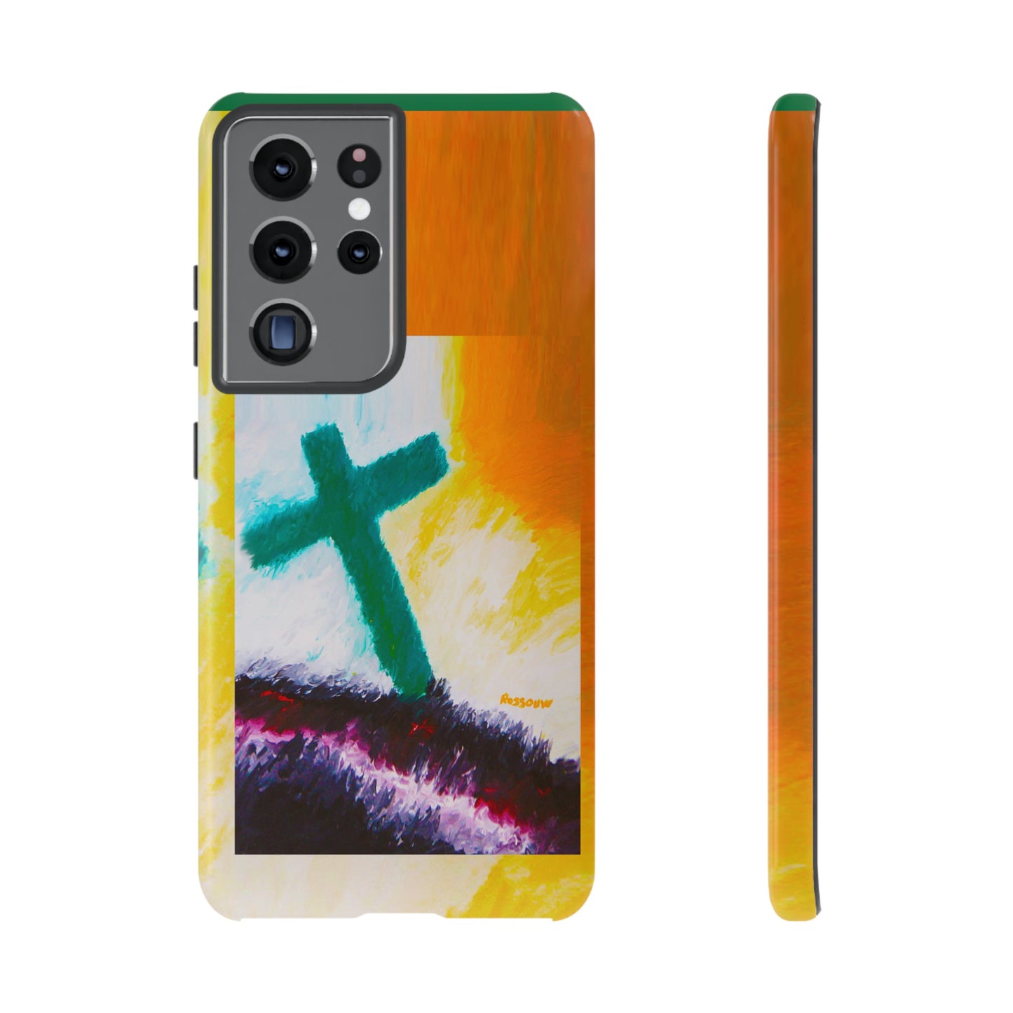 "Sunrise - Divine Cross Protective Phone Case"