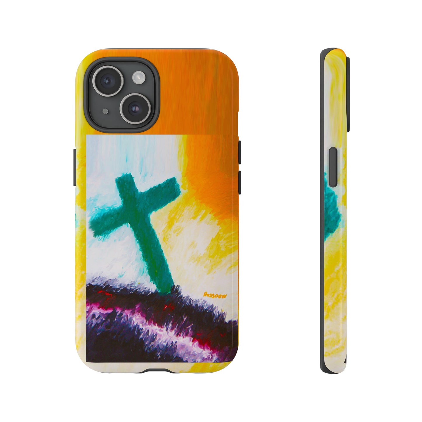 "Sunrise - Divine Cross Protective Phone Case"