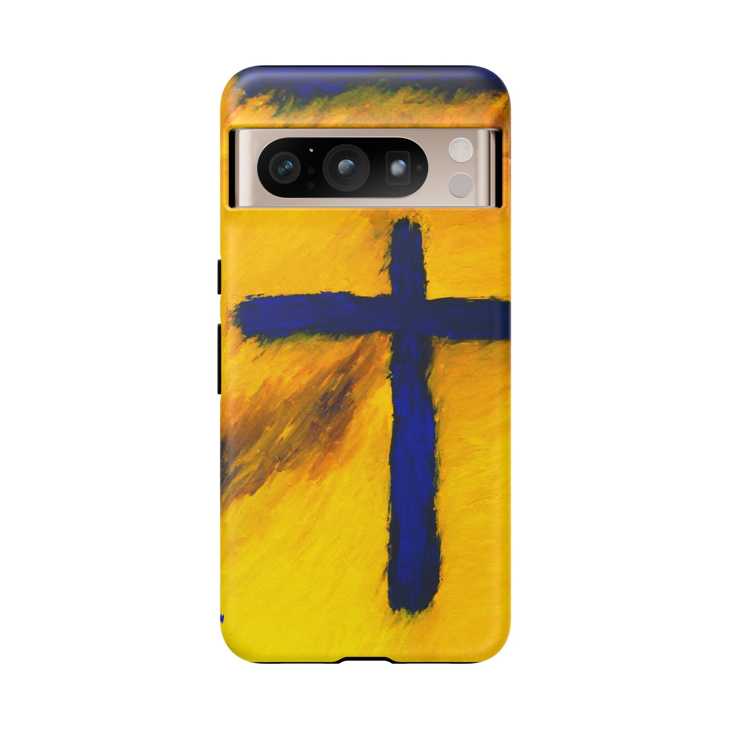 "Blue Falcon - Divine Cross Protective Phone Case"