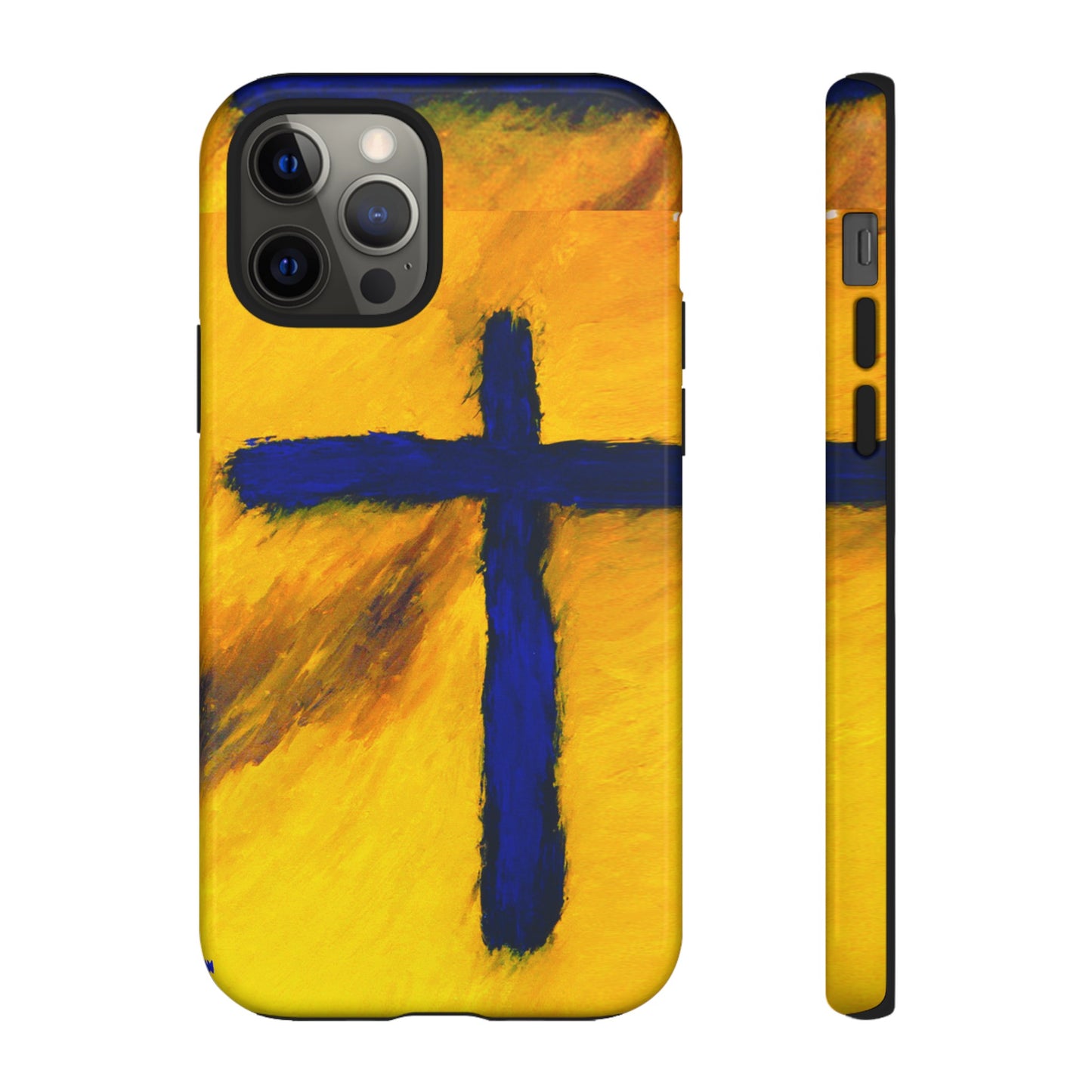 "Blue Falcon - Divine Cross Protective Phone Case"