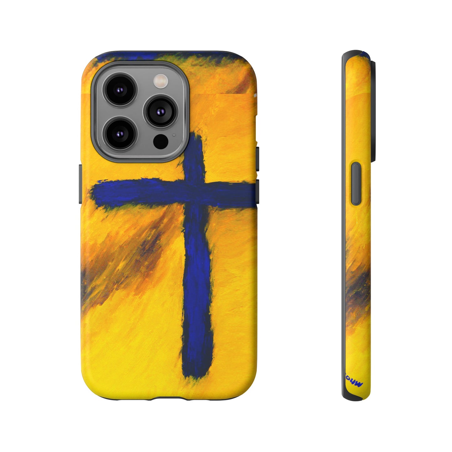 "Blue Falcon - Divine Cross Protective Phone Case"