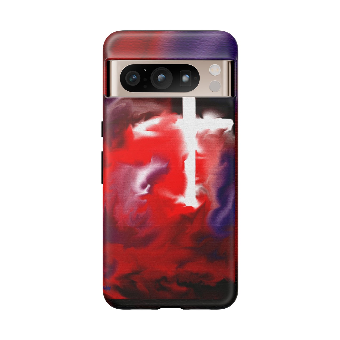 "Above The Light - Cross Art Protective Phone Case"