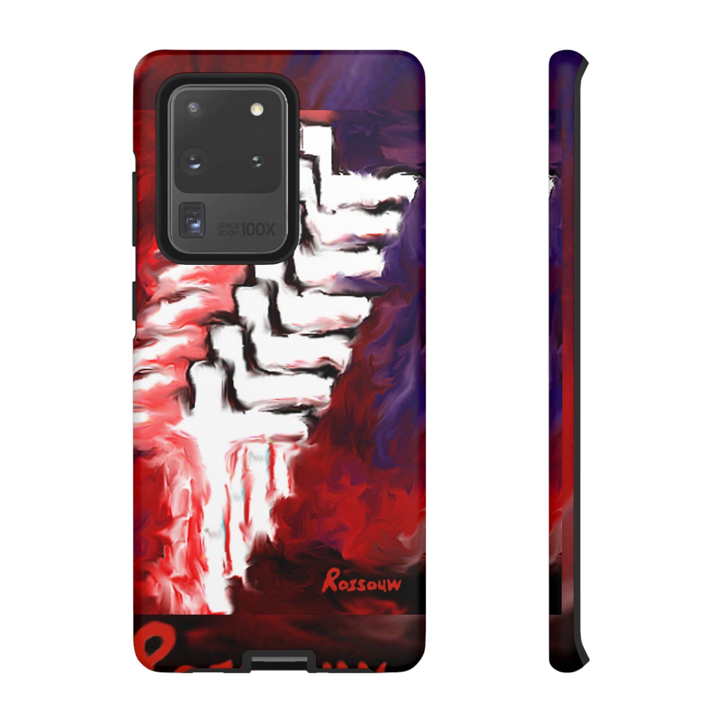 "Beyond The Shadows - Cross Phone Case With Dual Layer Protection"