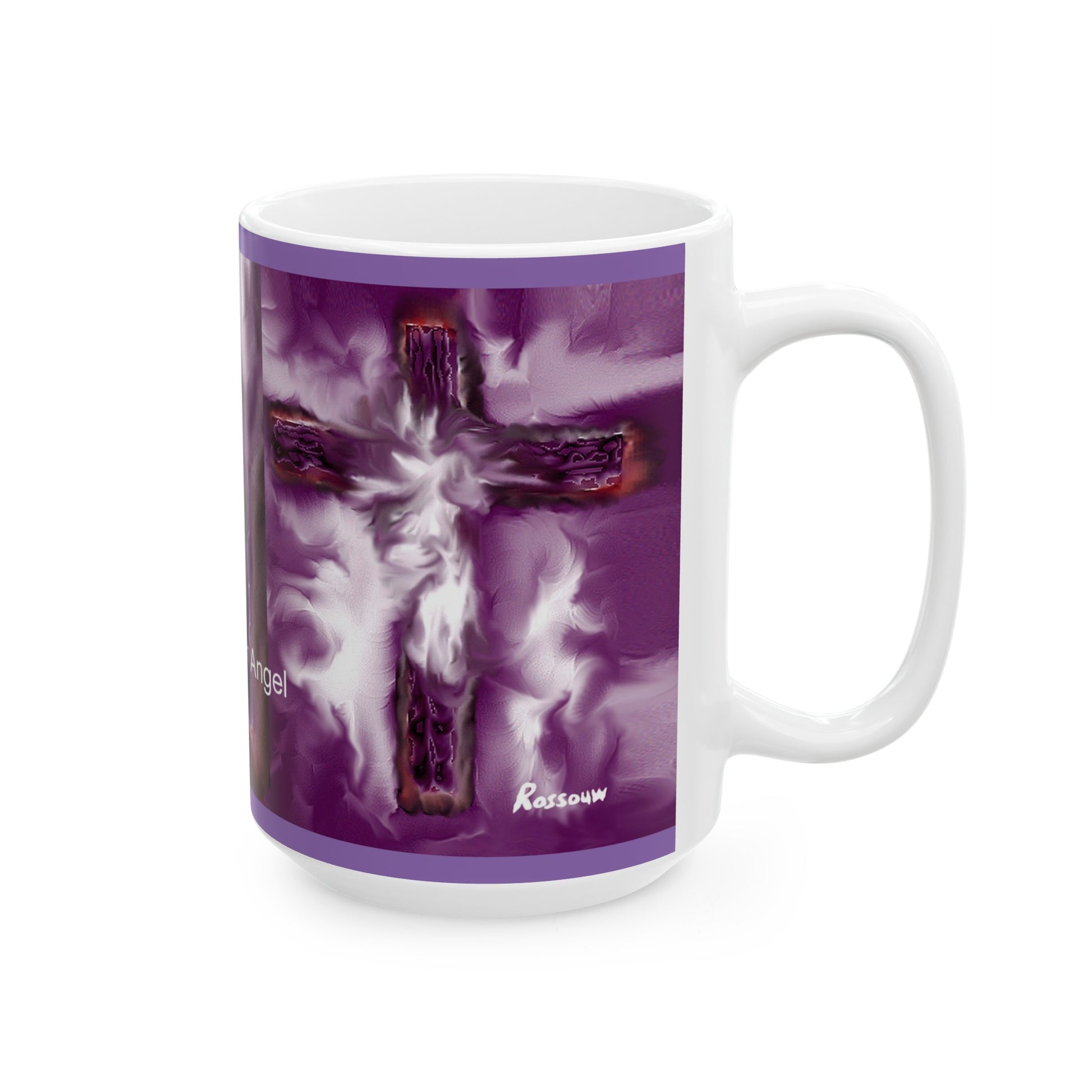 Tears Of An Angel - Inspirational Cross Art Ceramic Mugs – Start Your Day Right