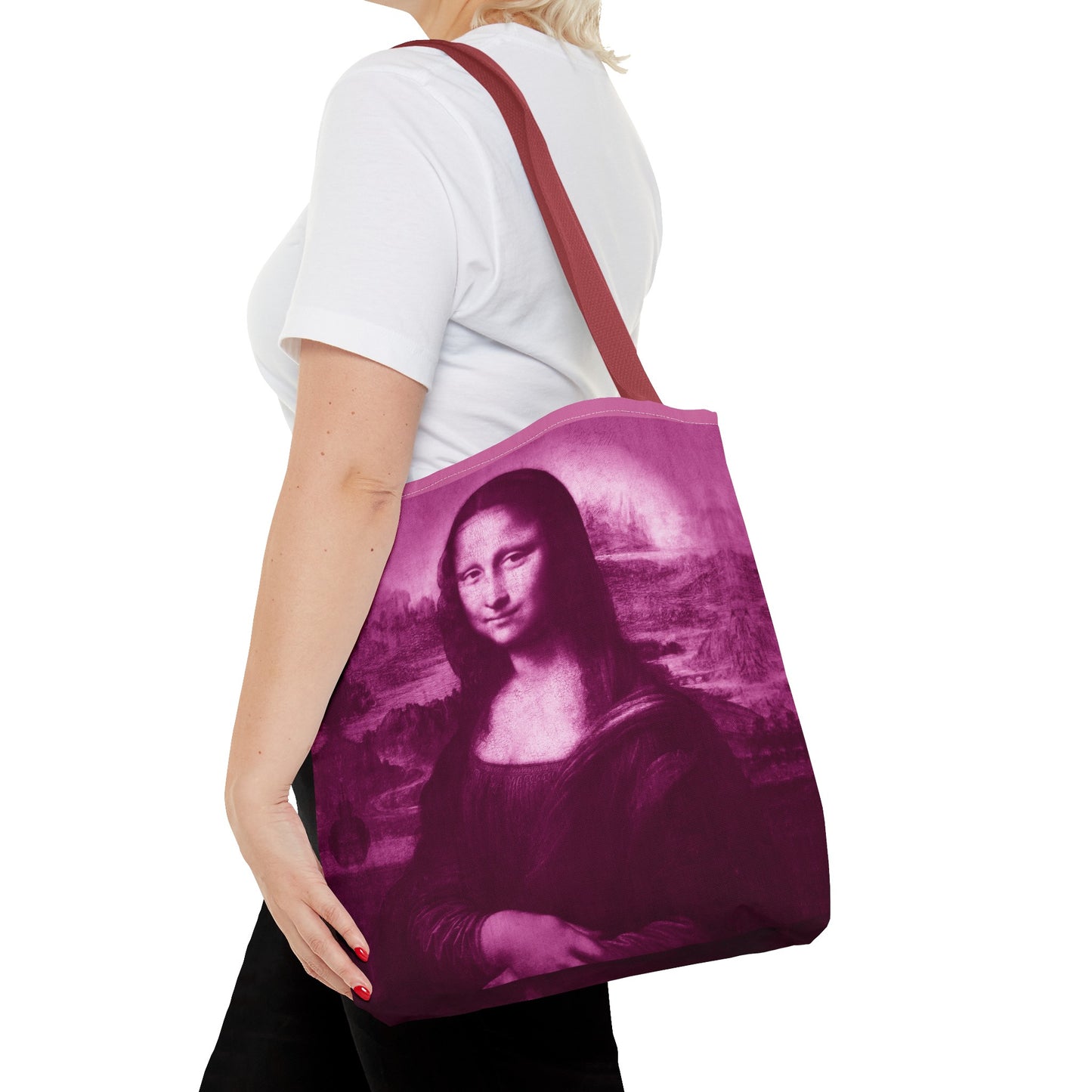 Mona Lisa (Pnk) Tote Bags: Stunning Designer Fashion