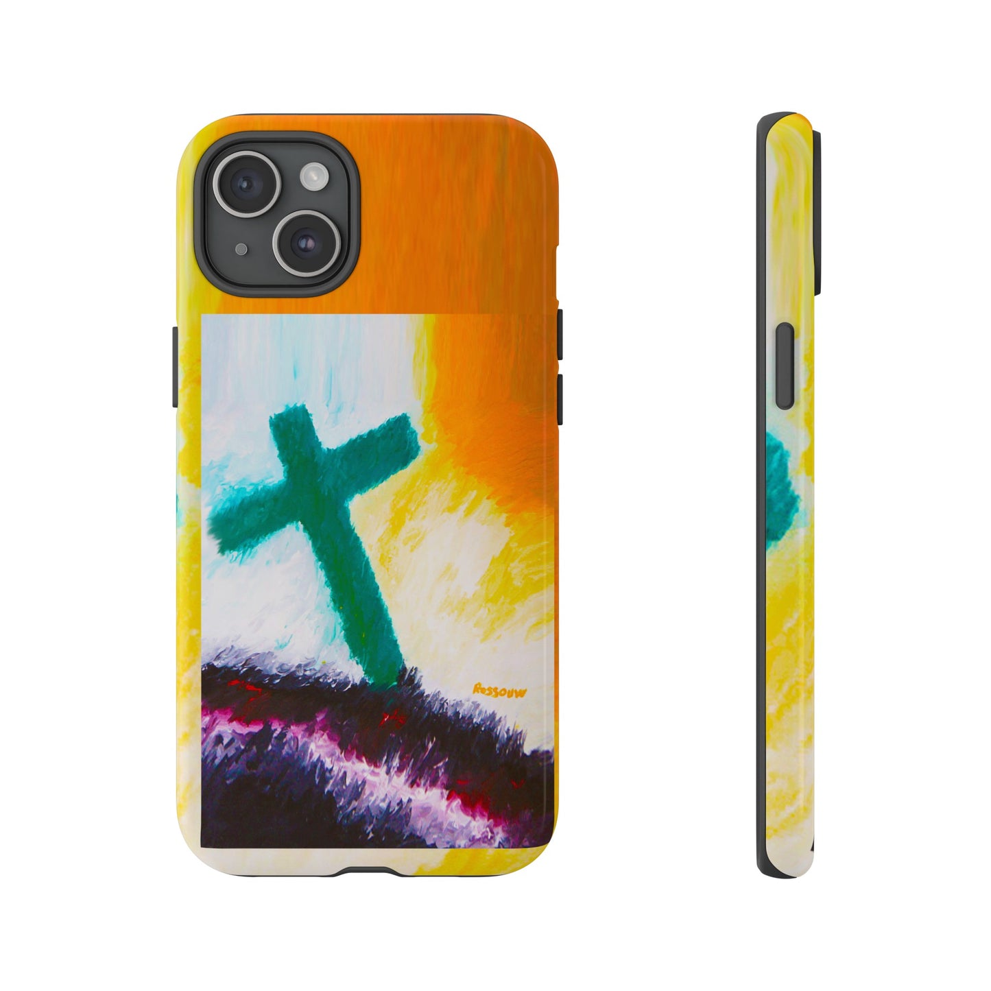 "Sunrise - Divine Cross Protective Phone Case"