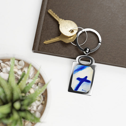 "Songbird - Faith Keyring With Cross Art"