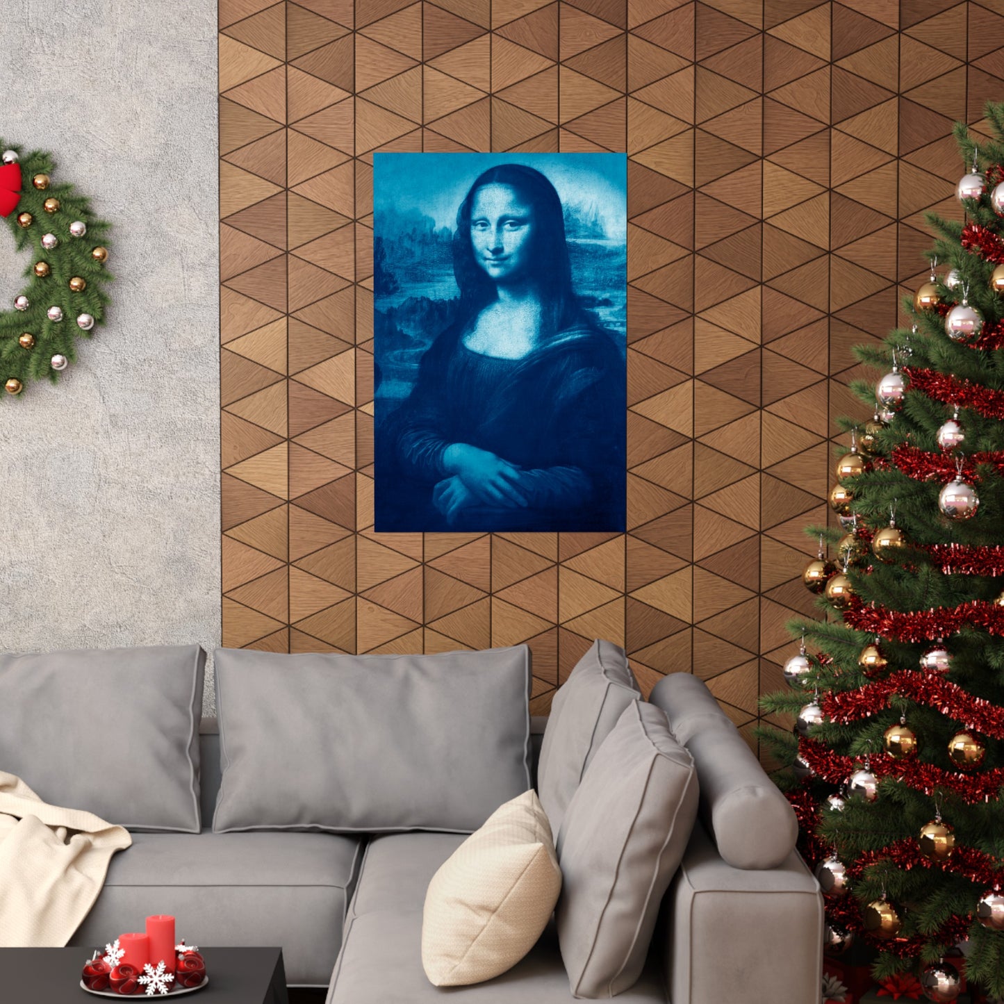 Reimagined Mona Lisa: Premium Matte Vertical Poster on Museum-Grade Paper