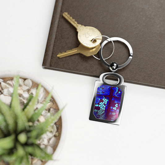 "Reflections - Photo Keyring With Cross Art"