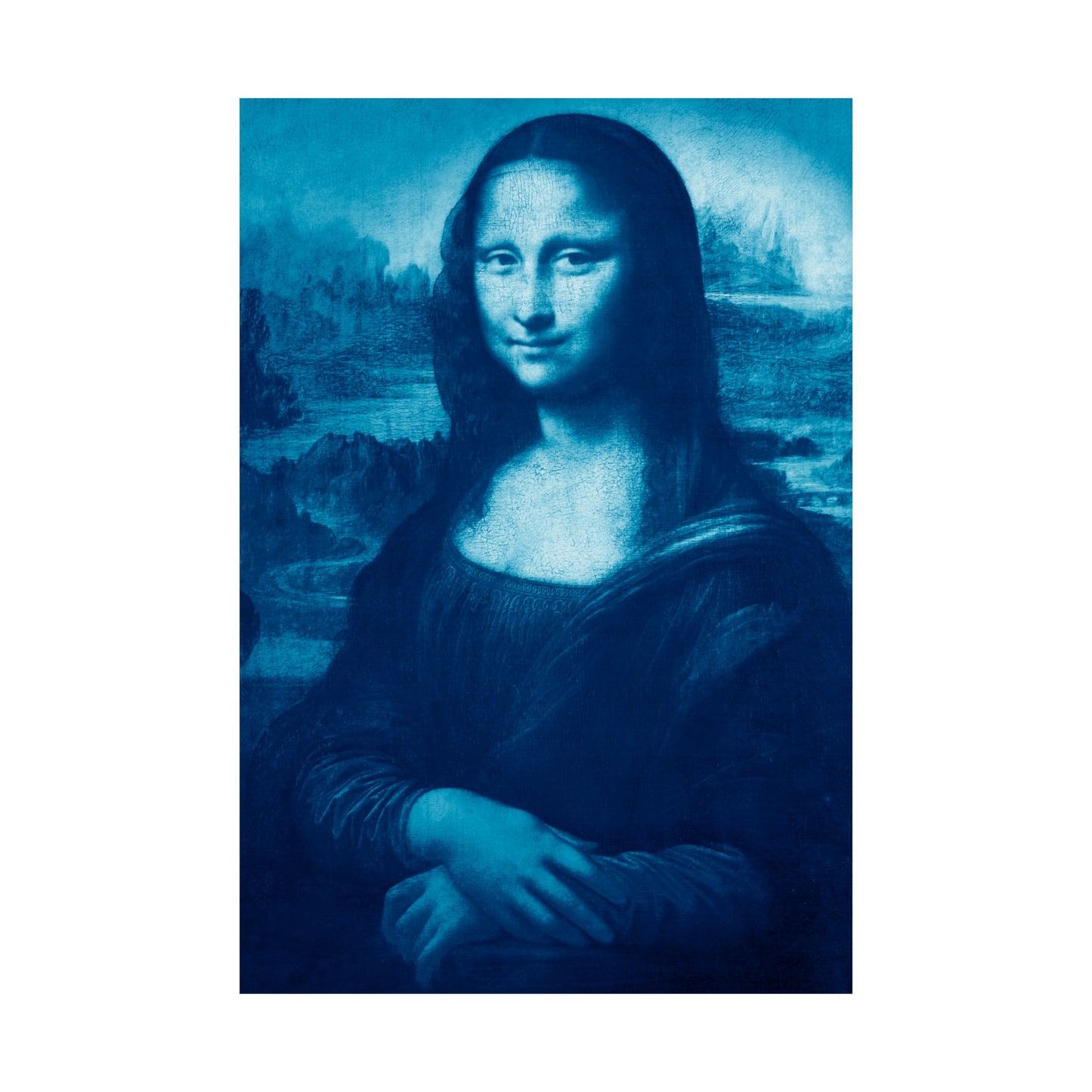 Reimagined Mona Lisa: Premium Matte Vertical Poster on Museum-Grade Paper