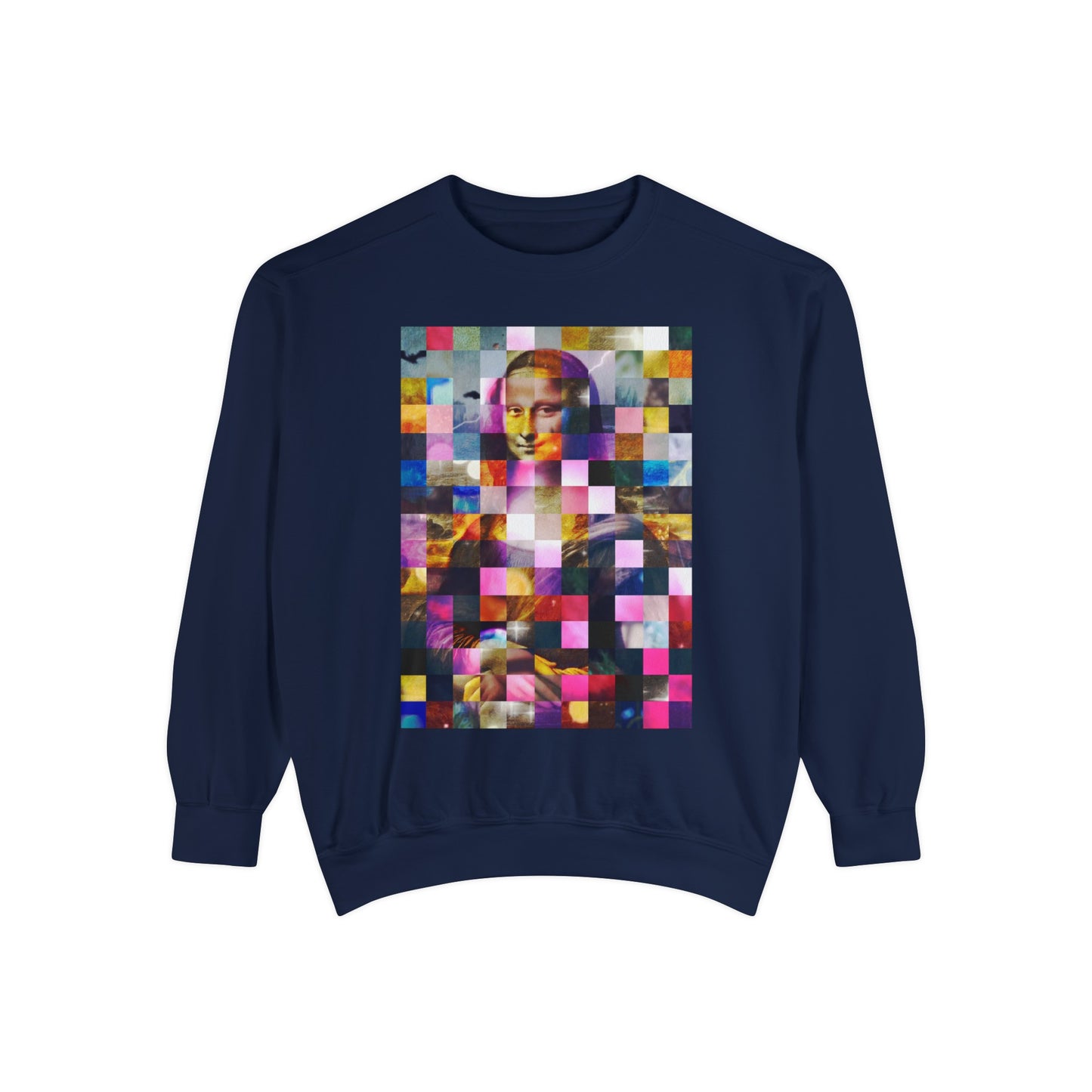 Mona Lisa (In Lights): Luxurious Unisex Garment-Dyed Sweatshirt