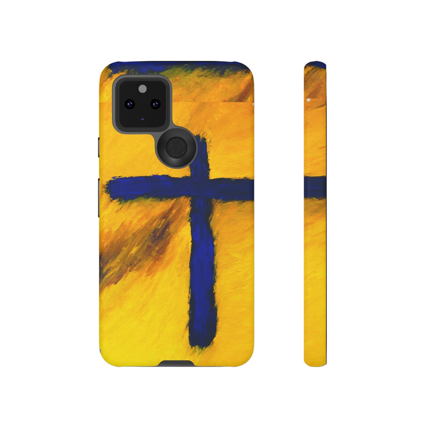 "Blue Falcon - Divine Cross Protective Phone Case"