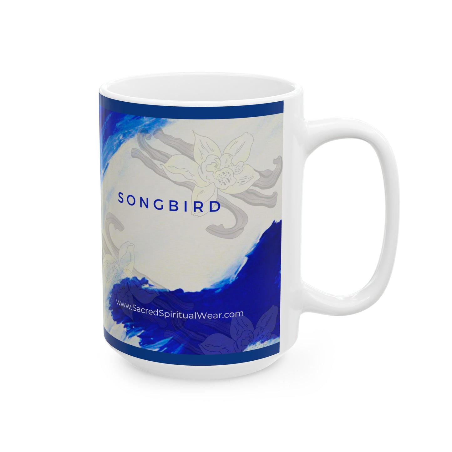 “Songbird - Inspirational Coffee Mugs – Cross Painting (11oz, 15oz)"