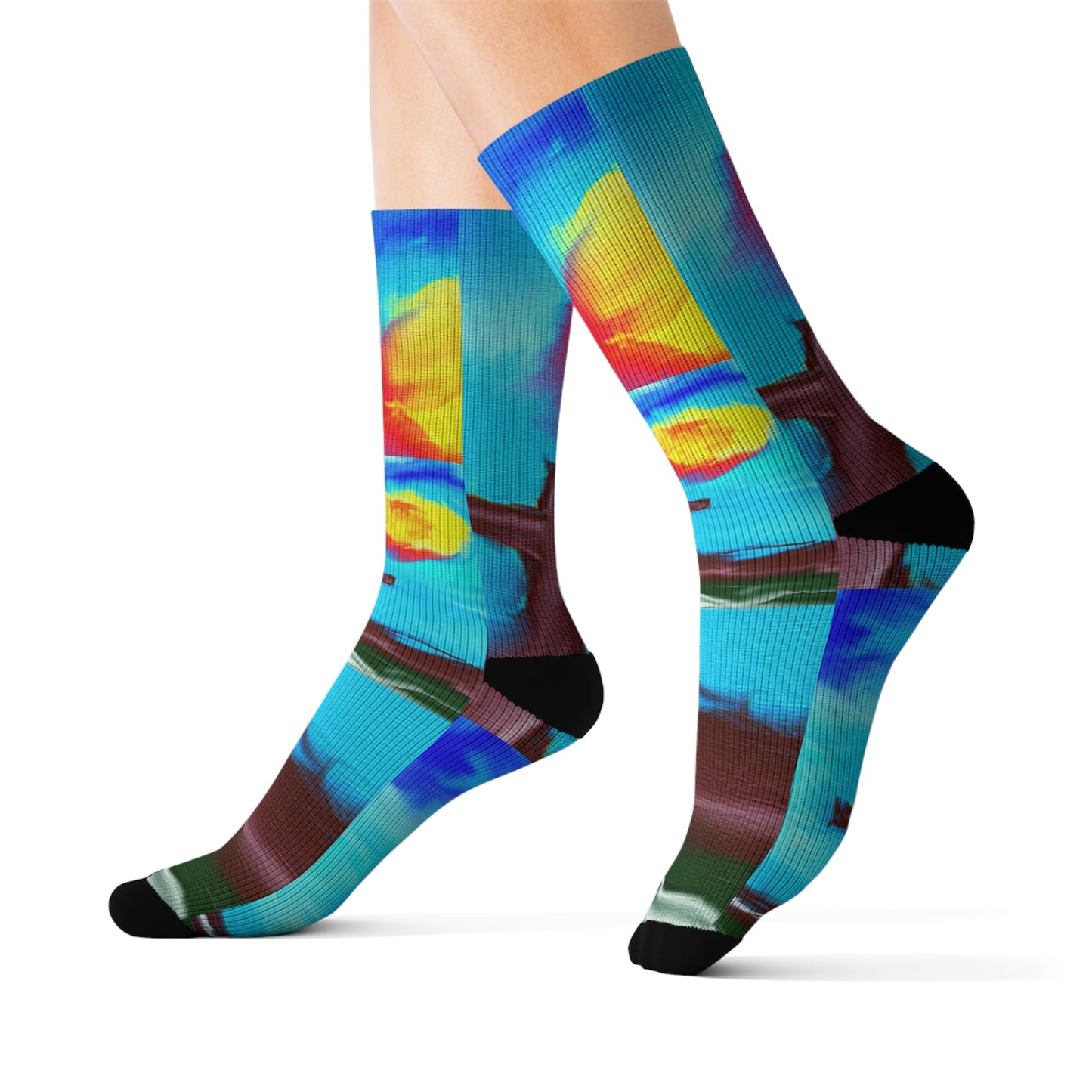 "Sunshine" - Inspirational Sublimation Socks