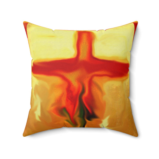 "Rose Petals" - Inspirational Cross Spun Polyester Square Pillow