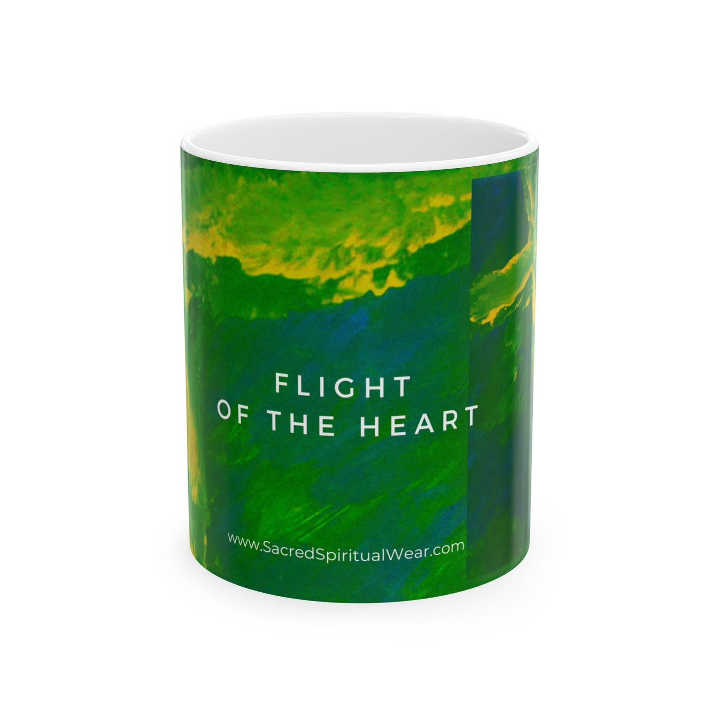 “Flight Of The Heart - Inspirational Coffee Mugs – Cross Art (11oz, 15oz)"