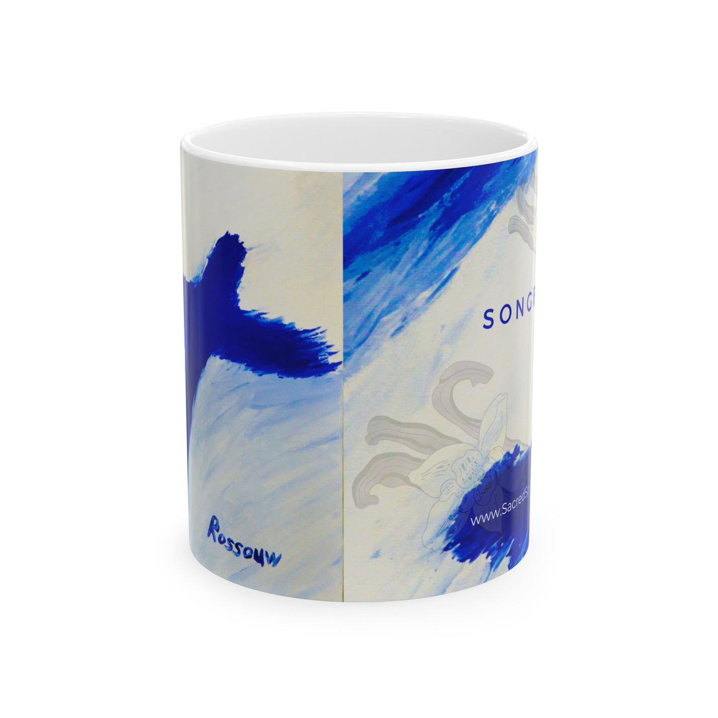 “Songbird - Inspirational Coffee Mugs – Cross Painting (11oz, 15oz)"