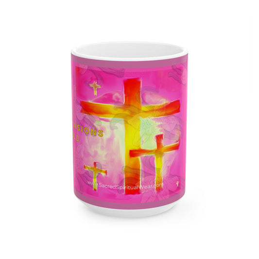 “Dream Visions (Pink) - Inspirational Coffee Mugs (11oz, 15oz)"