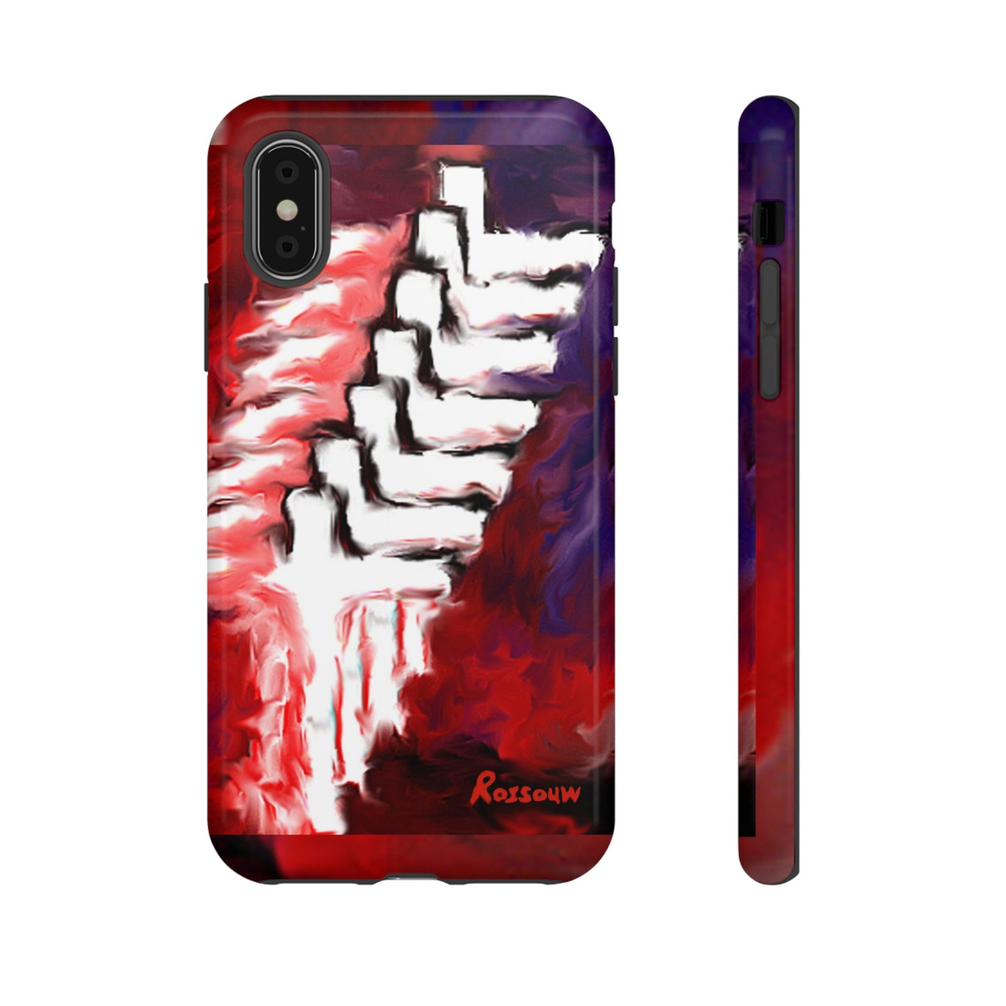 "Beyond The Shadows - Cross Phone Case With Dual Layer Protection"