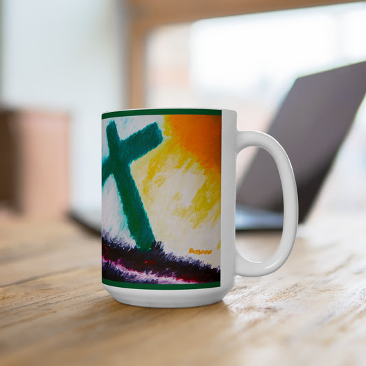 “Sunrise - Inspirational Coffee Mugs – Cross Art (11oz, 15oz)"