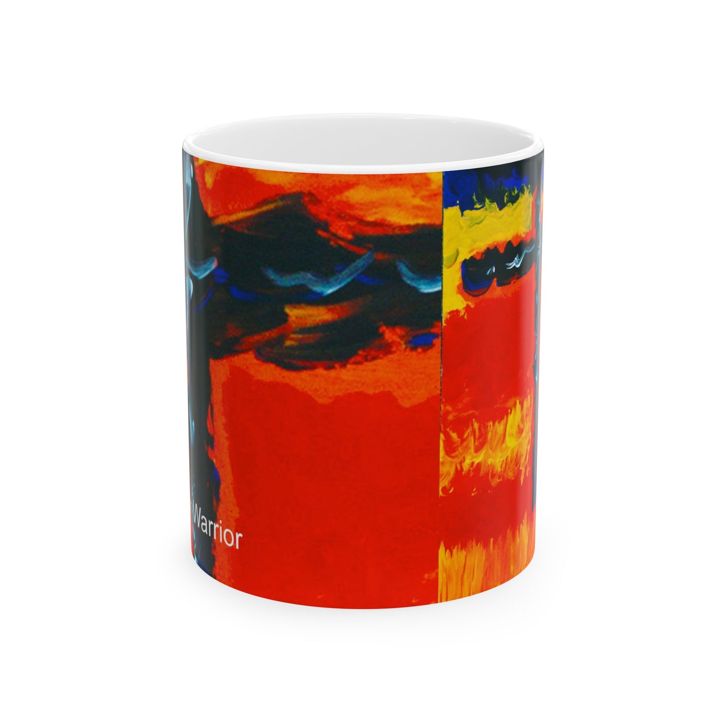 Rainbow Warrior - Inspirational Cross Art Ceramic Mugs – Start Your Day Right