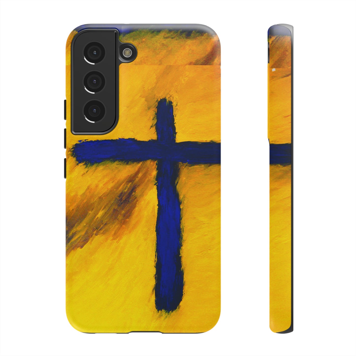 "Blue Falcon - Divine Cross Protective Phone Case"