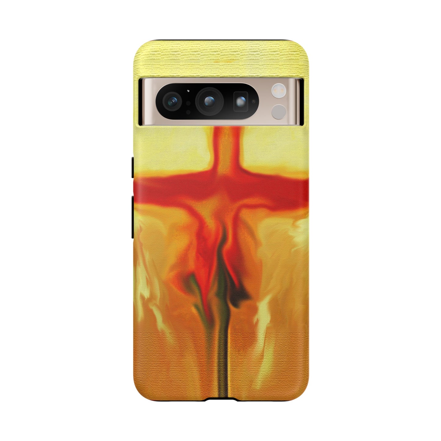 "Rose Petals - Inspirational Cross Phone Case With Dual Layer Protection"