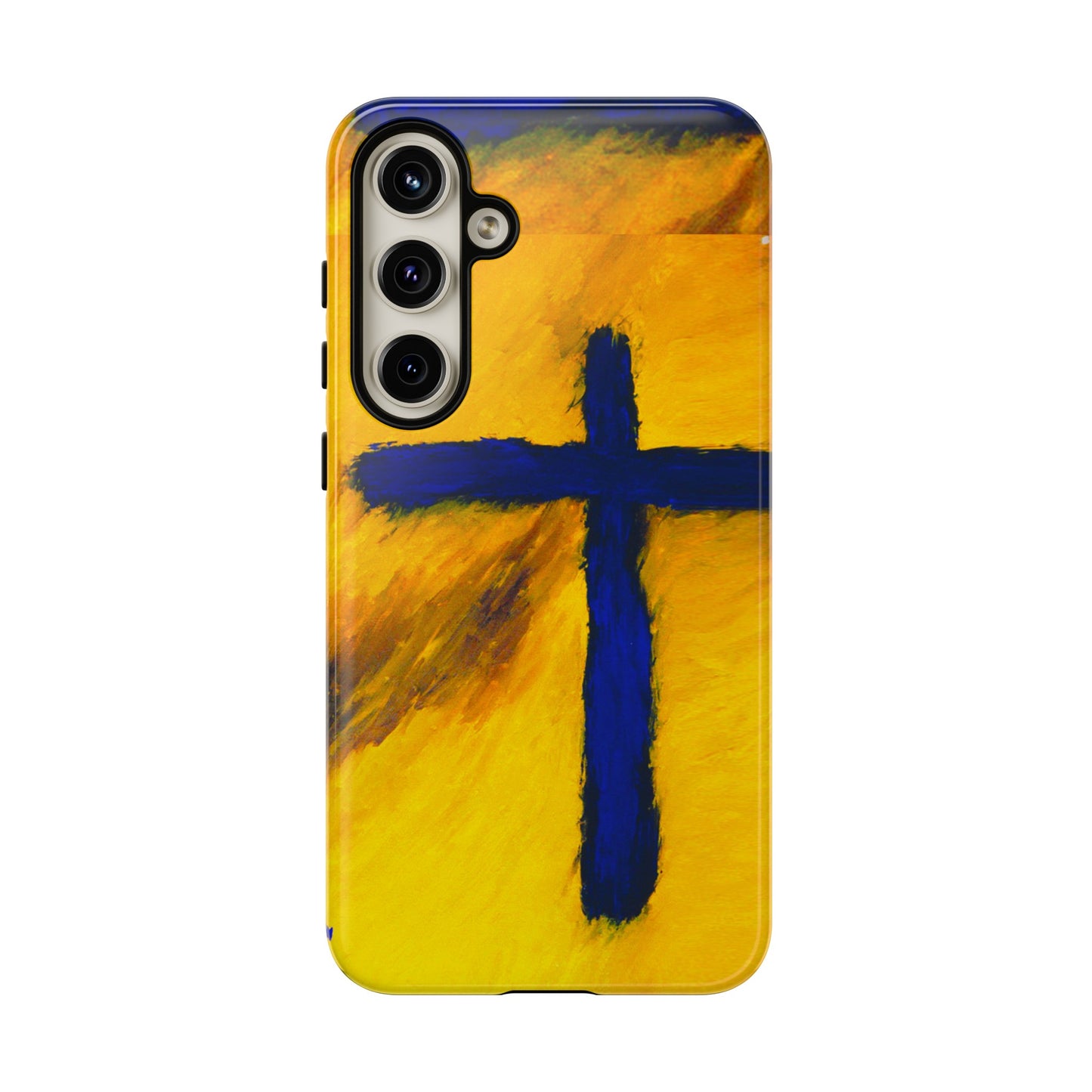 "Blue Falcon - Divine Cross Protective Phone Case"