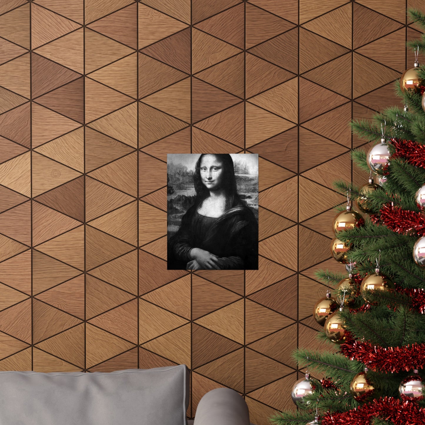 Reimagined Mona Lisa: Premium Matte Vertical Poster on Museum-Grade Paper