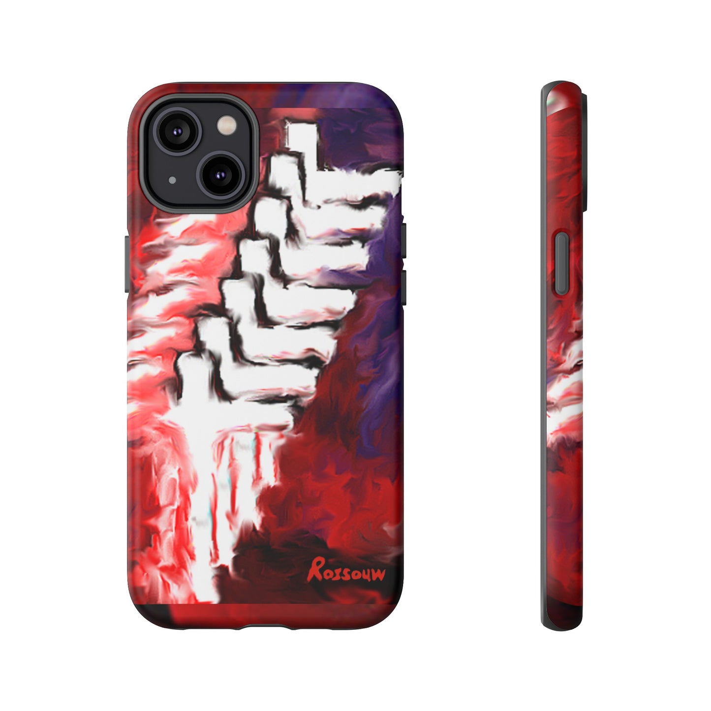 "Beyond The Shadows - Cross Phone Case With Dual Layer Protection"