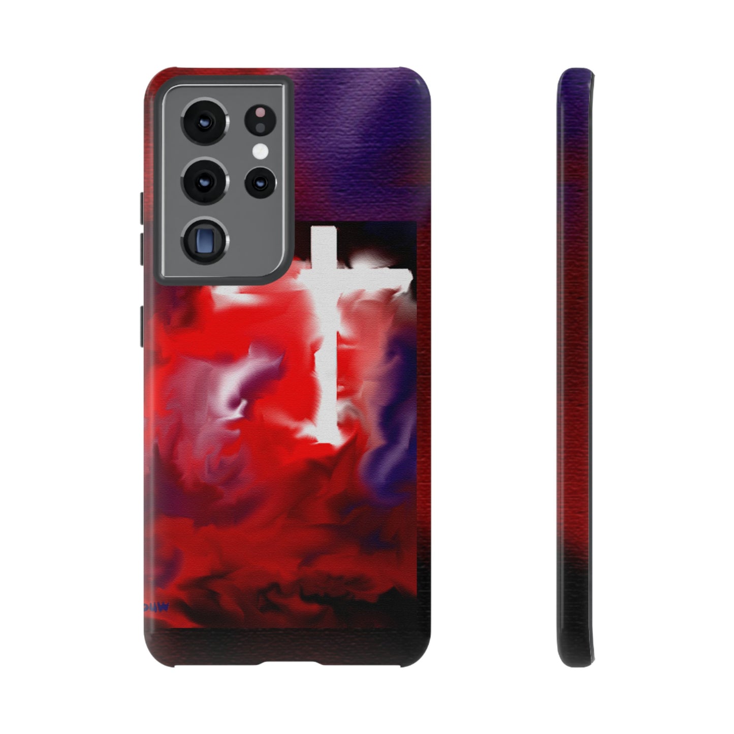 "Above The Light - Cross Art Protective Phone Case"