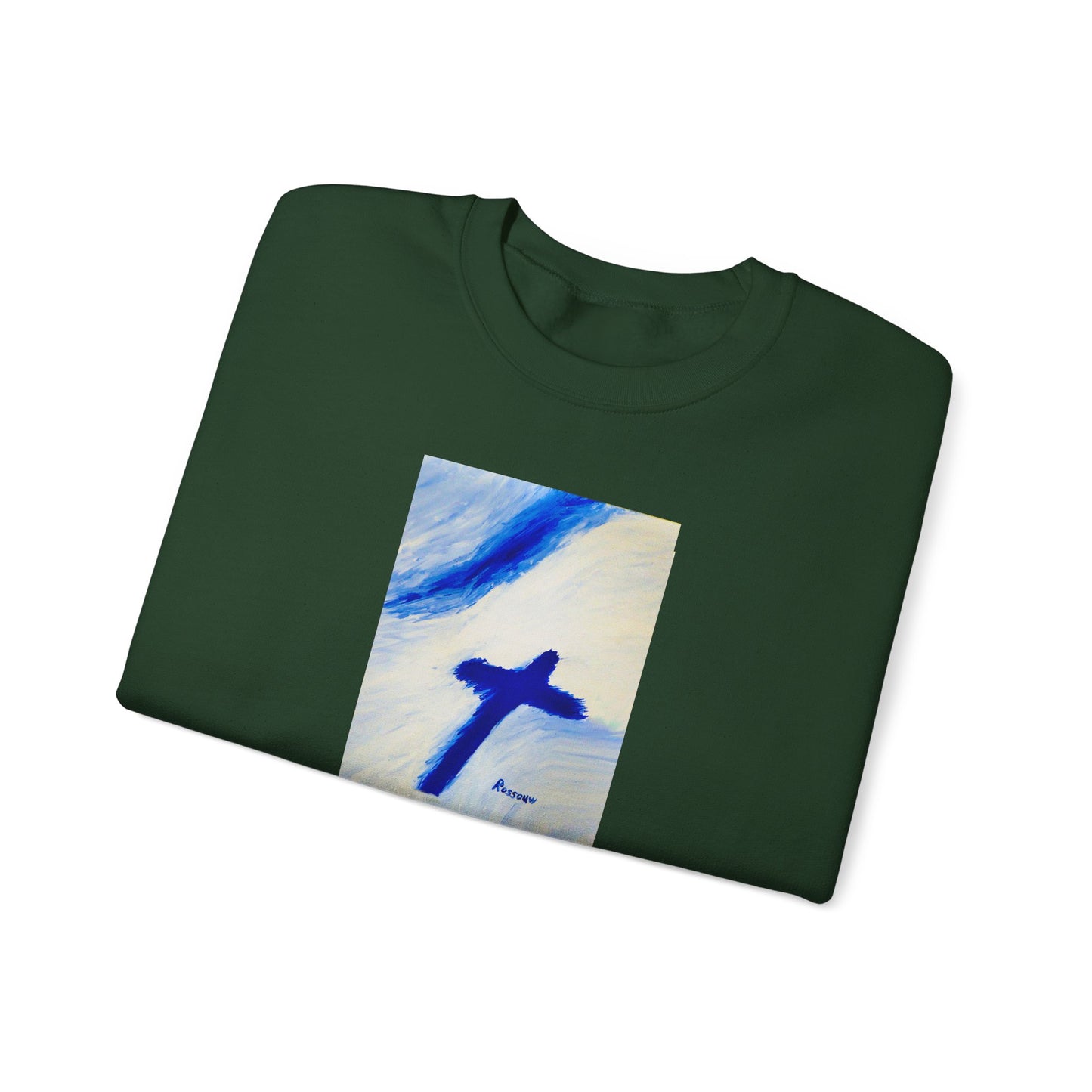 "Songbird - Enlightened Spirit Crewneck Sweatshirt – Cross Painting”