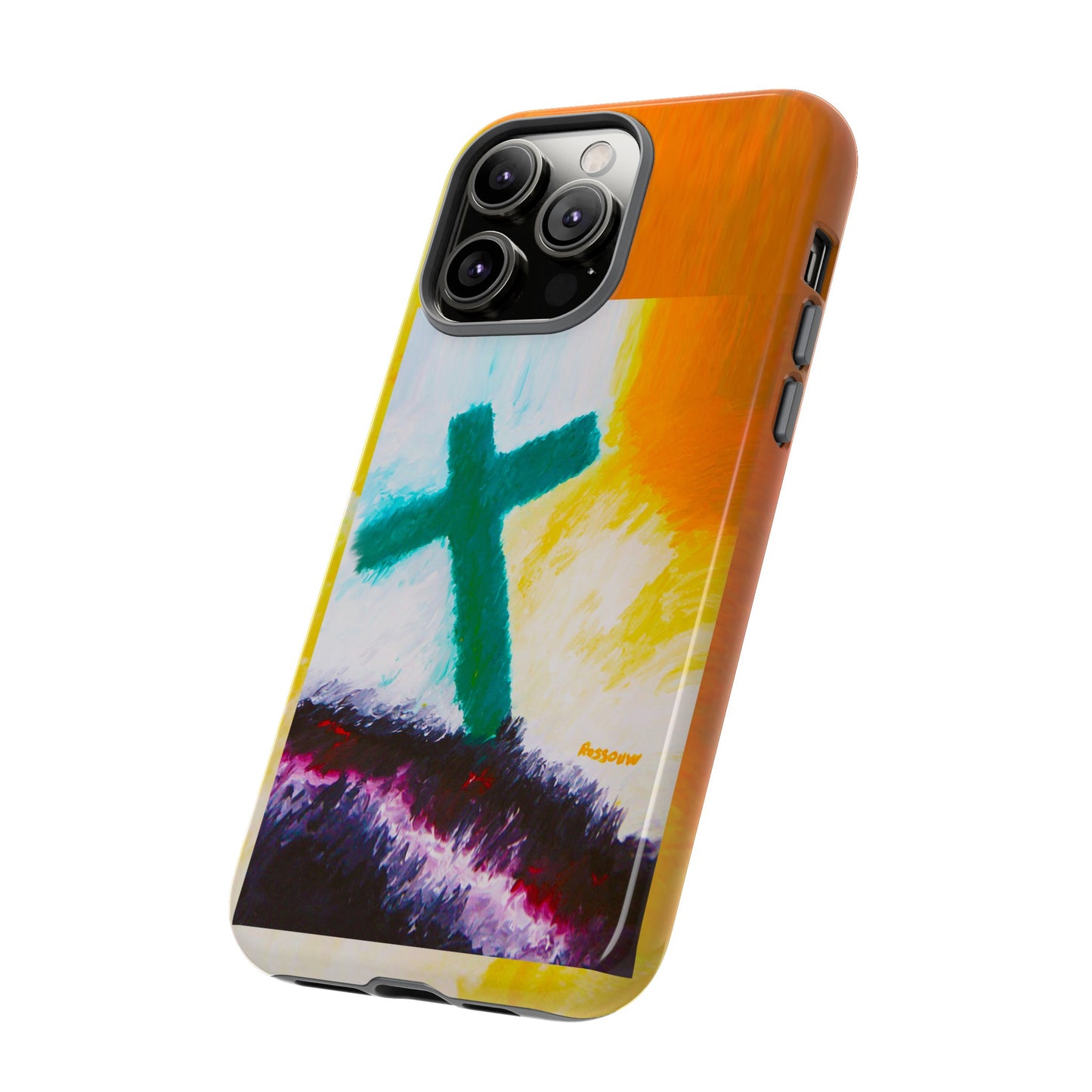 "Sunrise - Divine Cross Protective Phone Case"