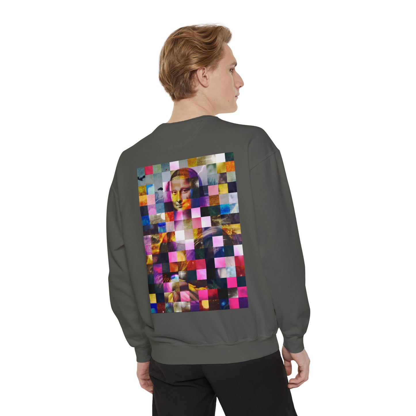 Mona Lisa (In Lights): Luxurious Unisex Garment-Dyed Sweatshirt