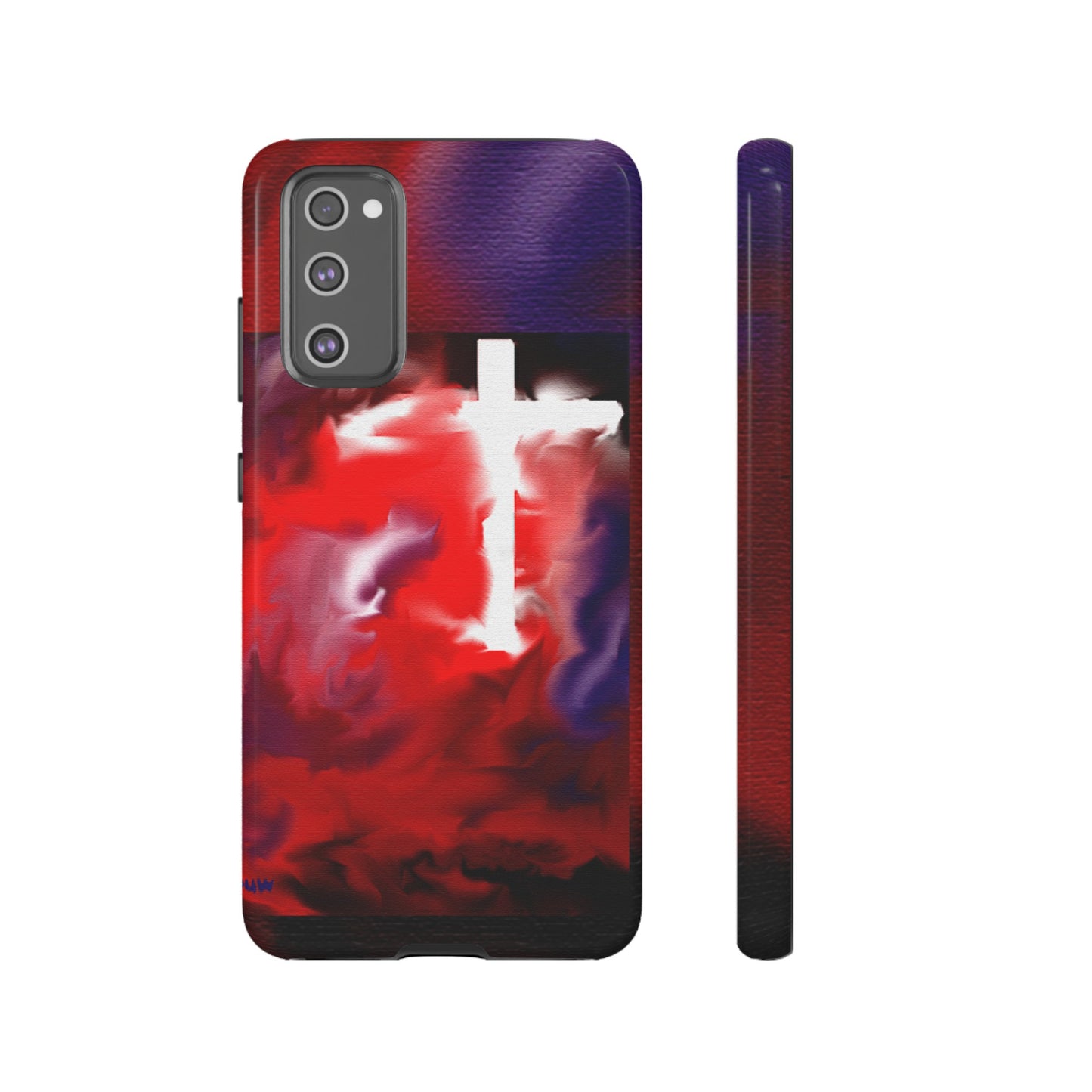 "Above The Light - Cross Art Protective Phone Case"