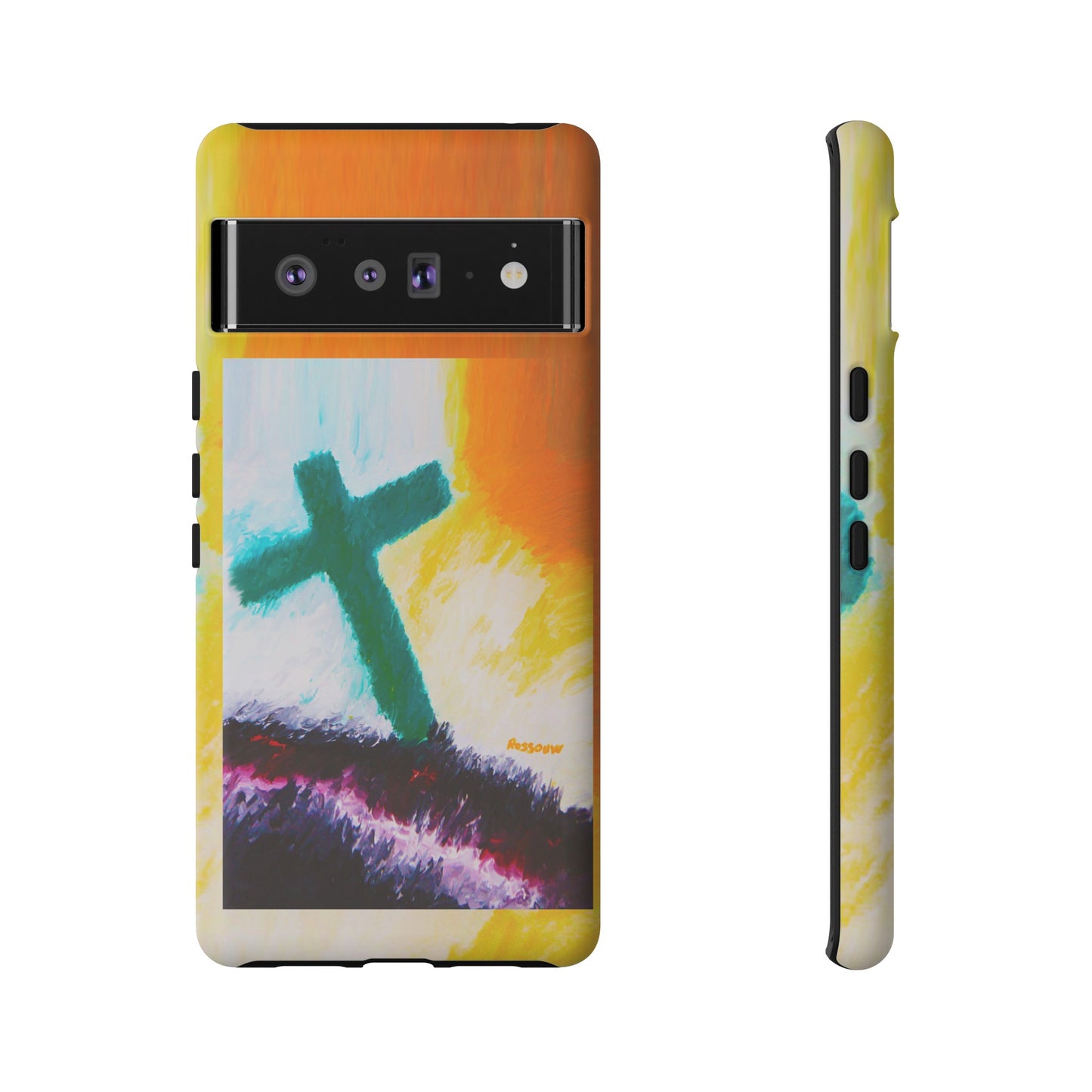 "Sunrise - Divine Cross Protective Phone Case"