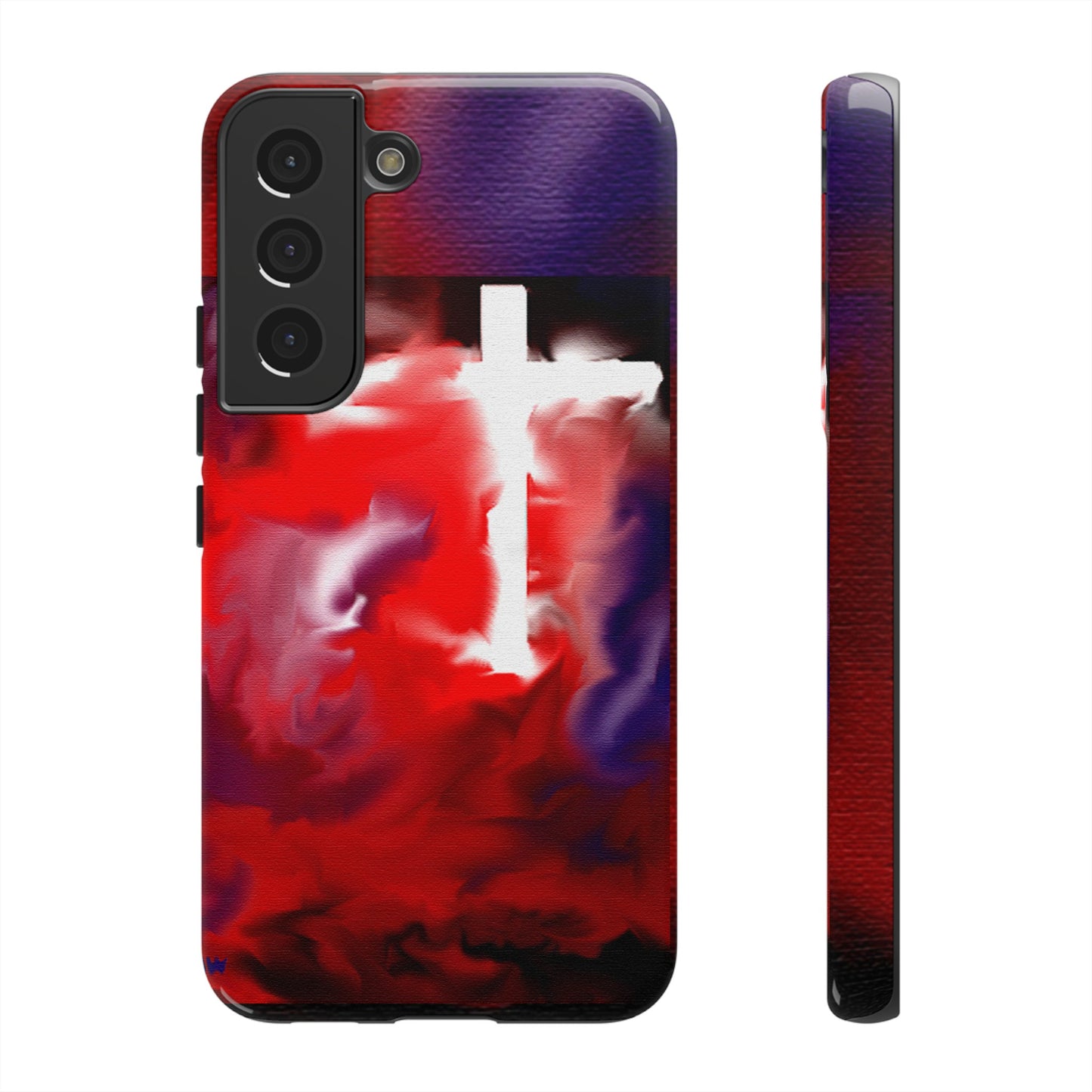 "Above The Light - Cross Art Protective Phone Case"